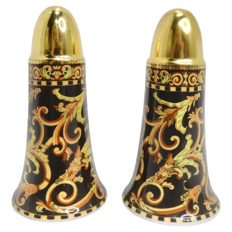 versace salt and pepper shakers